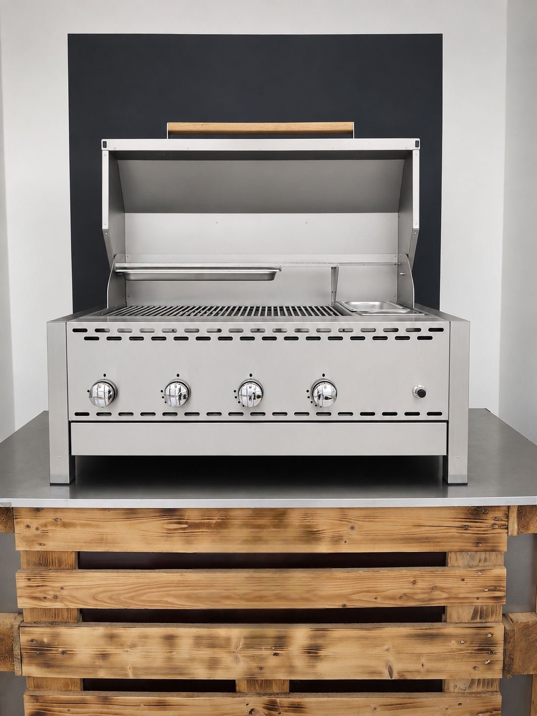 Barbecue-Grill IMPERIAL als Tischgrill/Einbaugrill