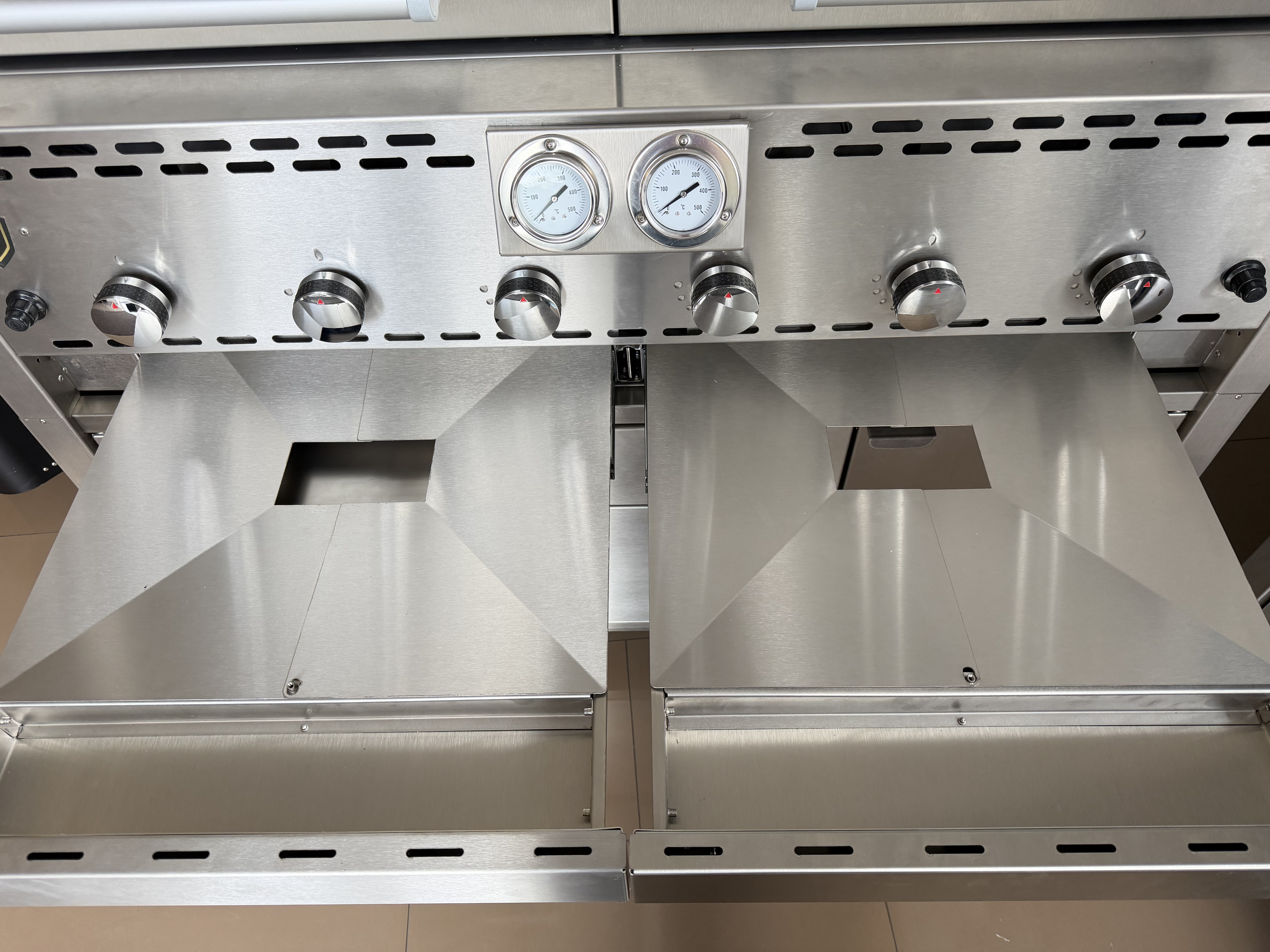 2 x Abtropfbleche für BBQ-Grill Imperial